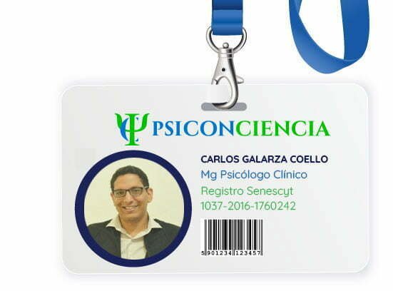 imagen de carnet de Psicólogo Mg Carlos Galarza Coello