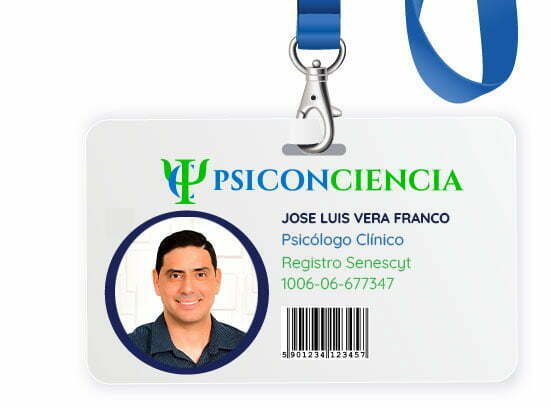 carnet de Psicólogo Clínico José Luis Vera Franco