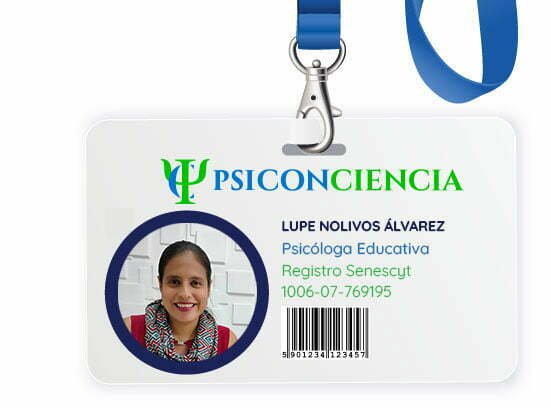 carnet de Psicóloga educativa Lupe Nolivos